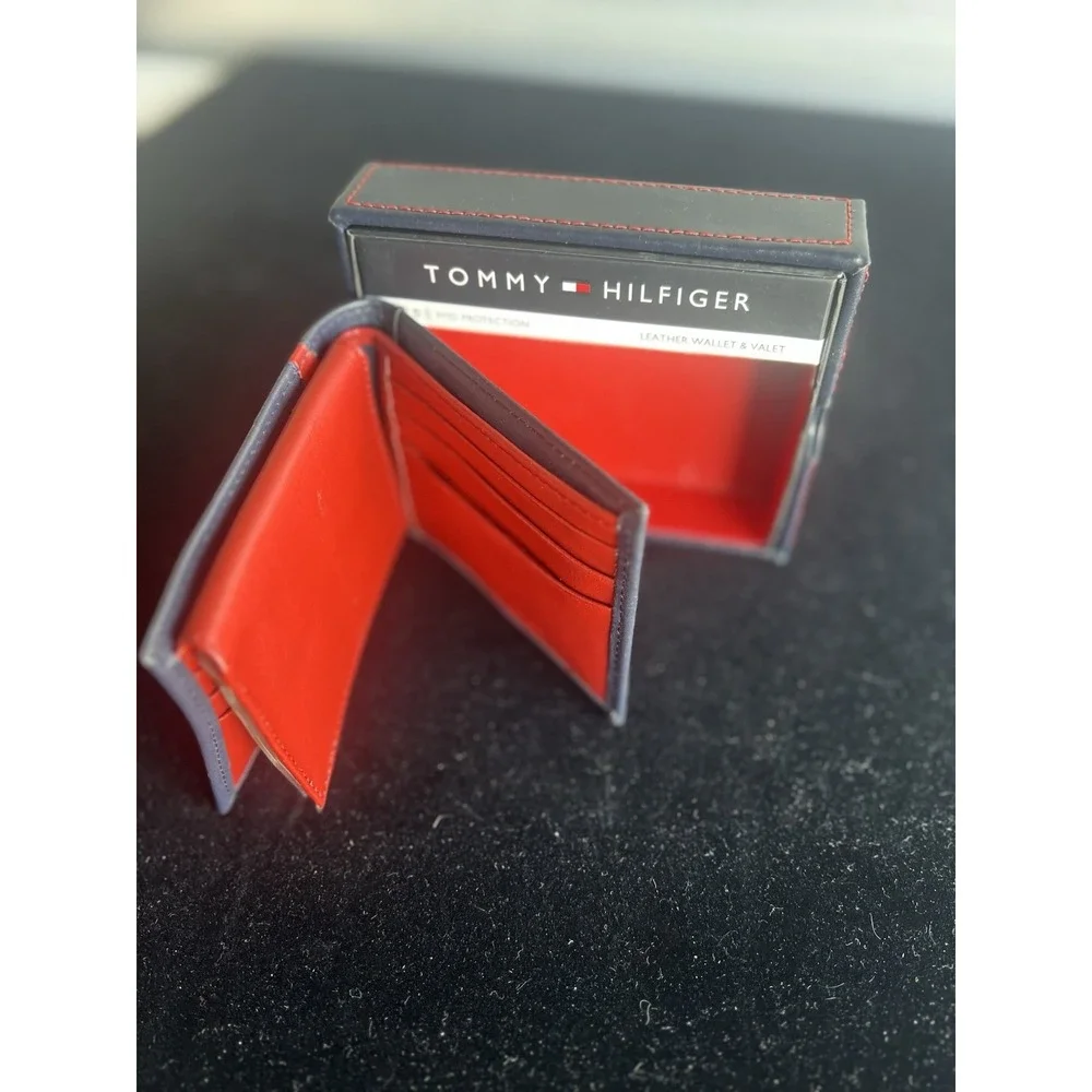 Tommy  Hilfiger Wallet Navy/Red Men's